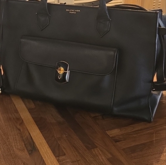 Balenciaga Leather Padlock Work S Bag - Picture 6 of 9